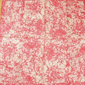 Barbiecore Pink & White Spatter Print Pattern 21" Square Scarf Head or Neck